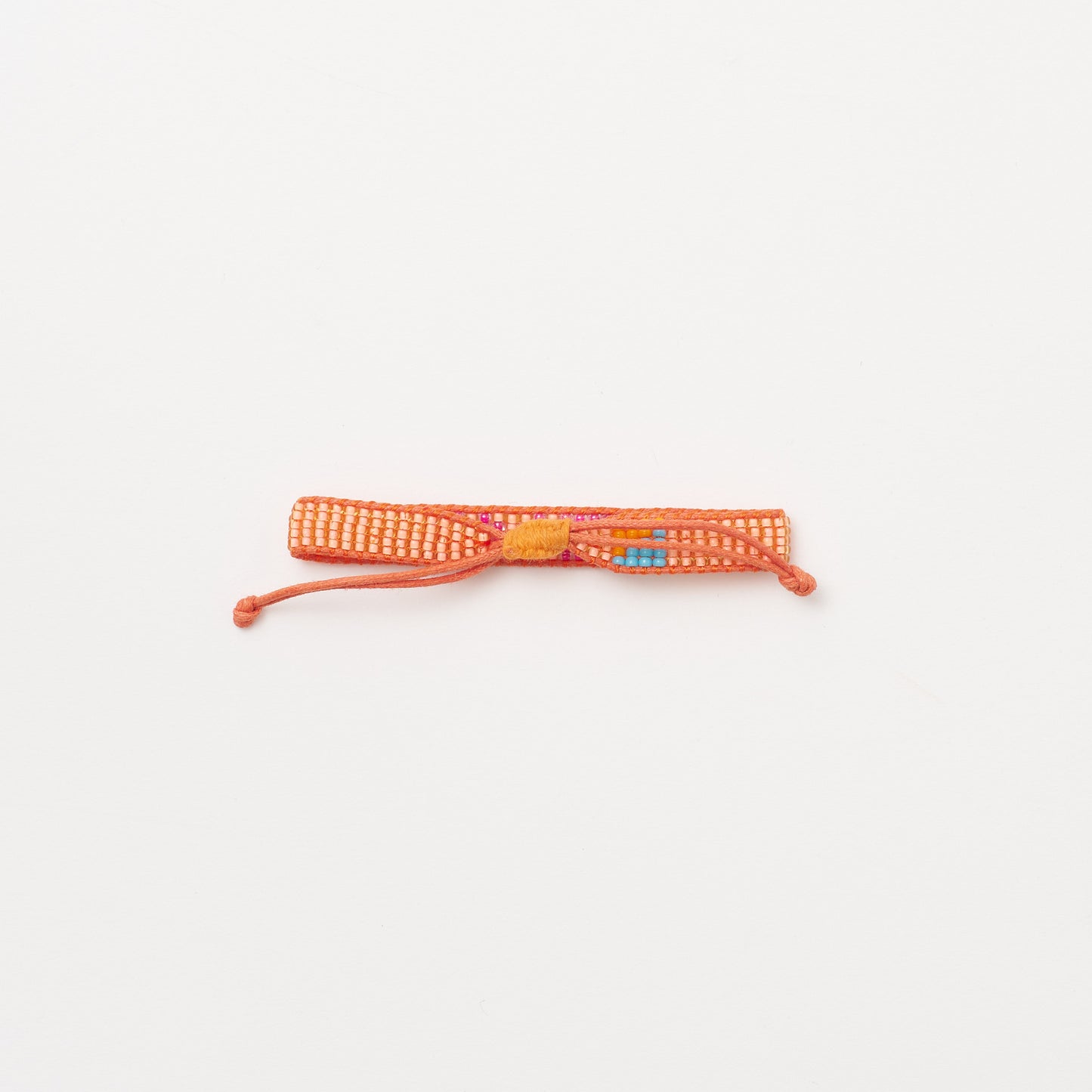 Woven LOVE Bracelet - Orange Sorbet/Pucker Pink