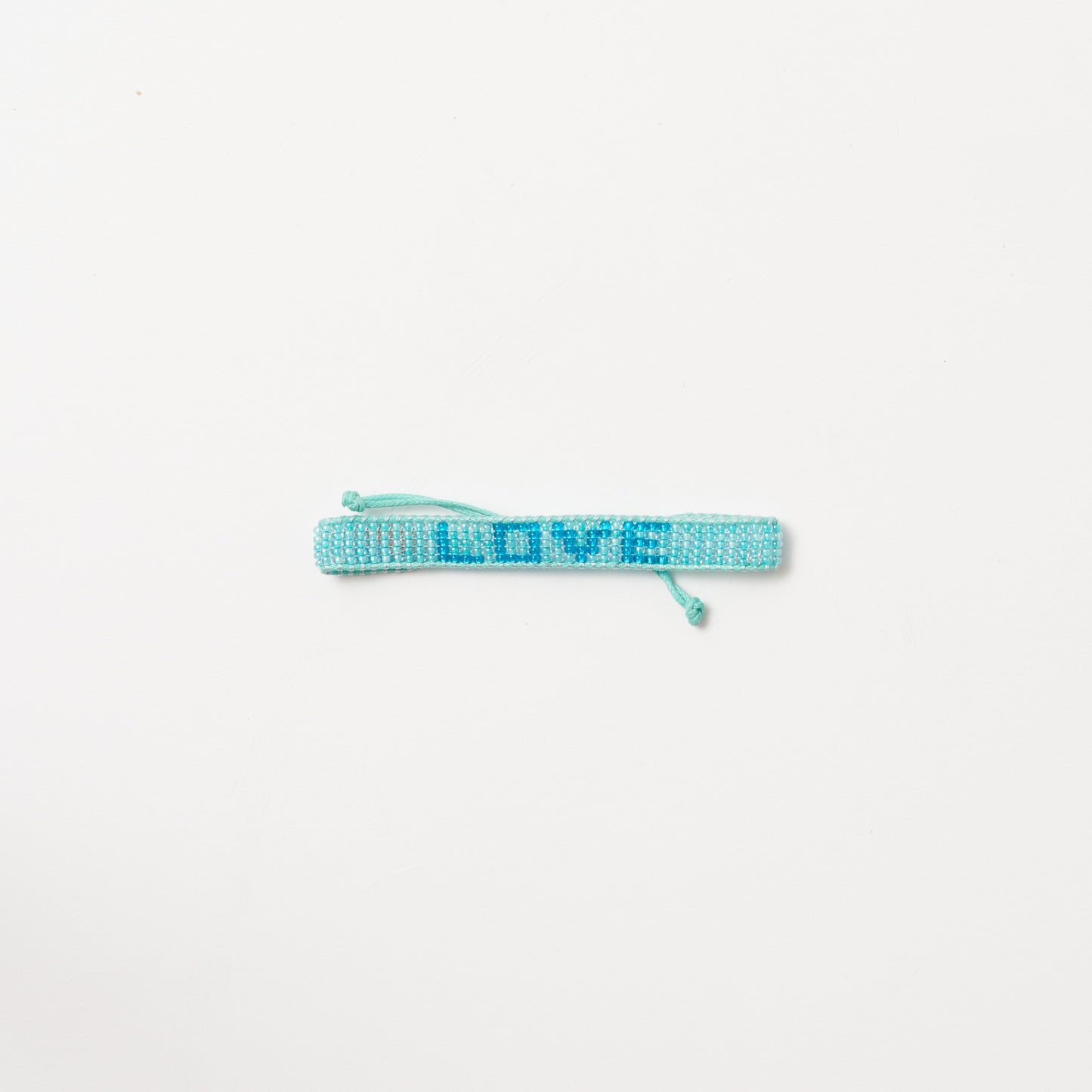 Woven LOVE Bracelet - Mint/Marine