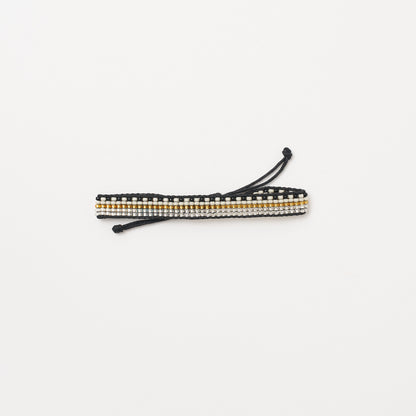 Woven Pattern Bracelet - Metallic Multi