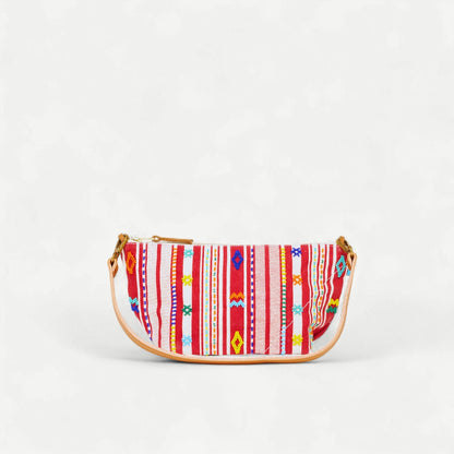 Large Convertible Pouch - Fez Beaded Stripe