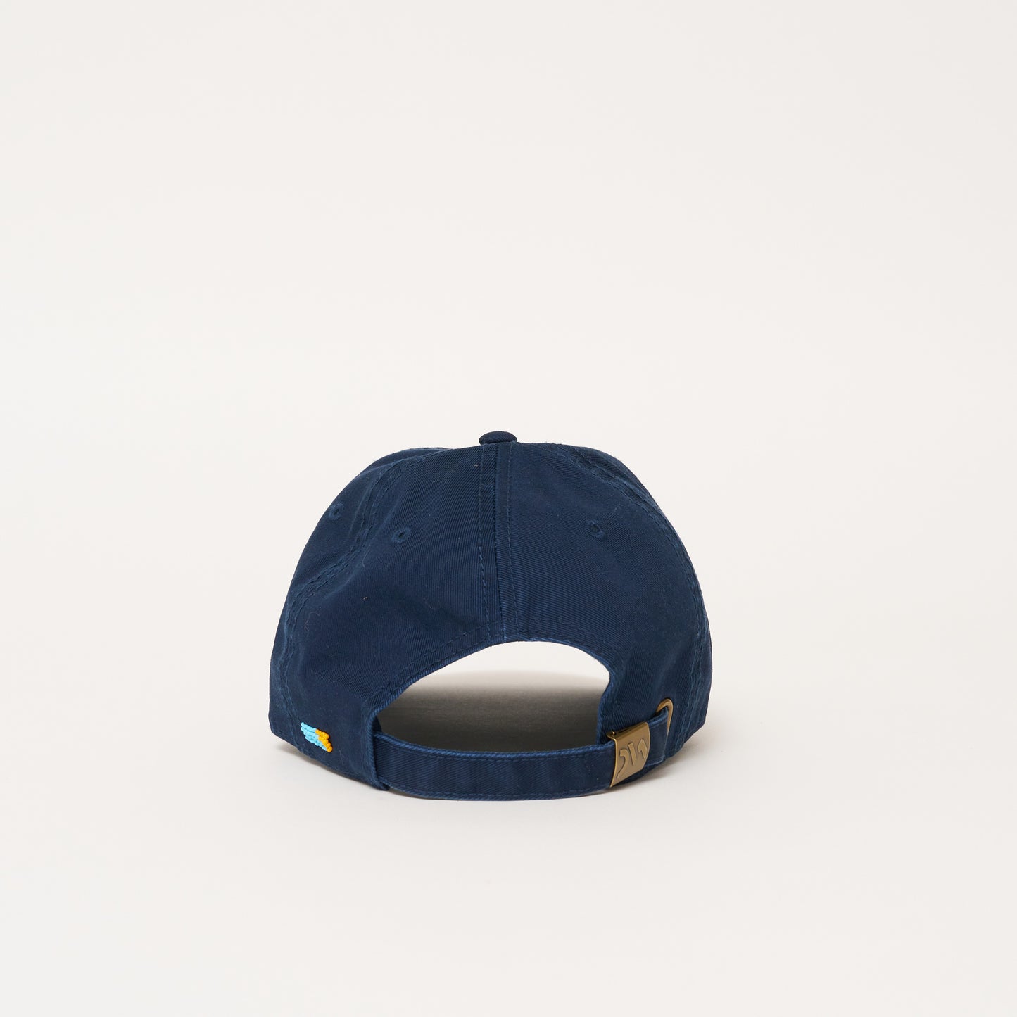 Beaded Hat - Navy Blue with Red Heart