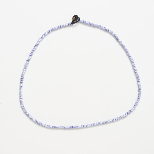Single Strand Solid Necklace - White Blue