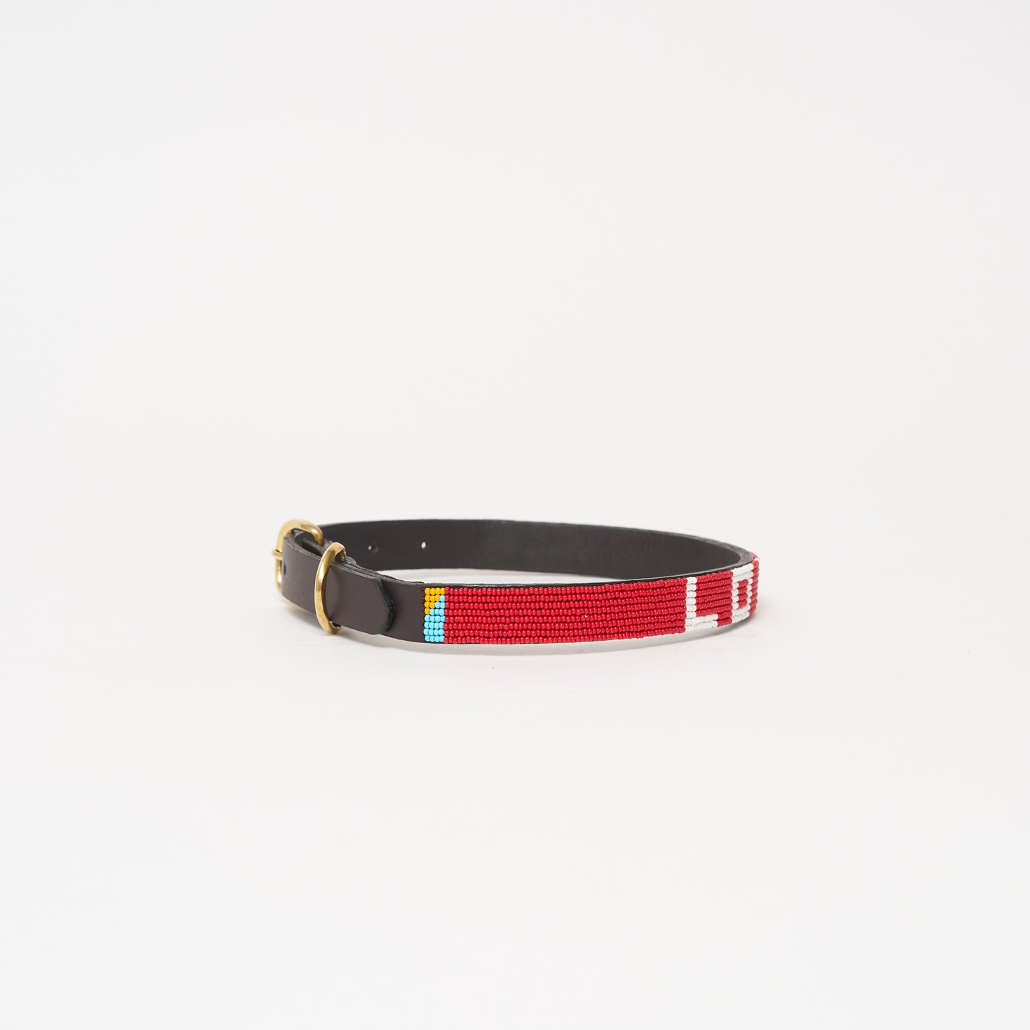 LOVE Dog Collar - Red/White