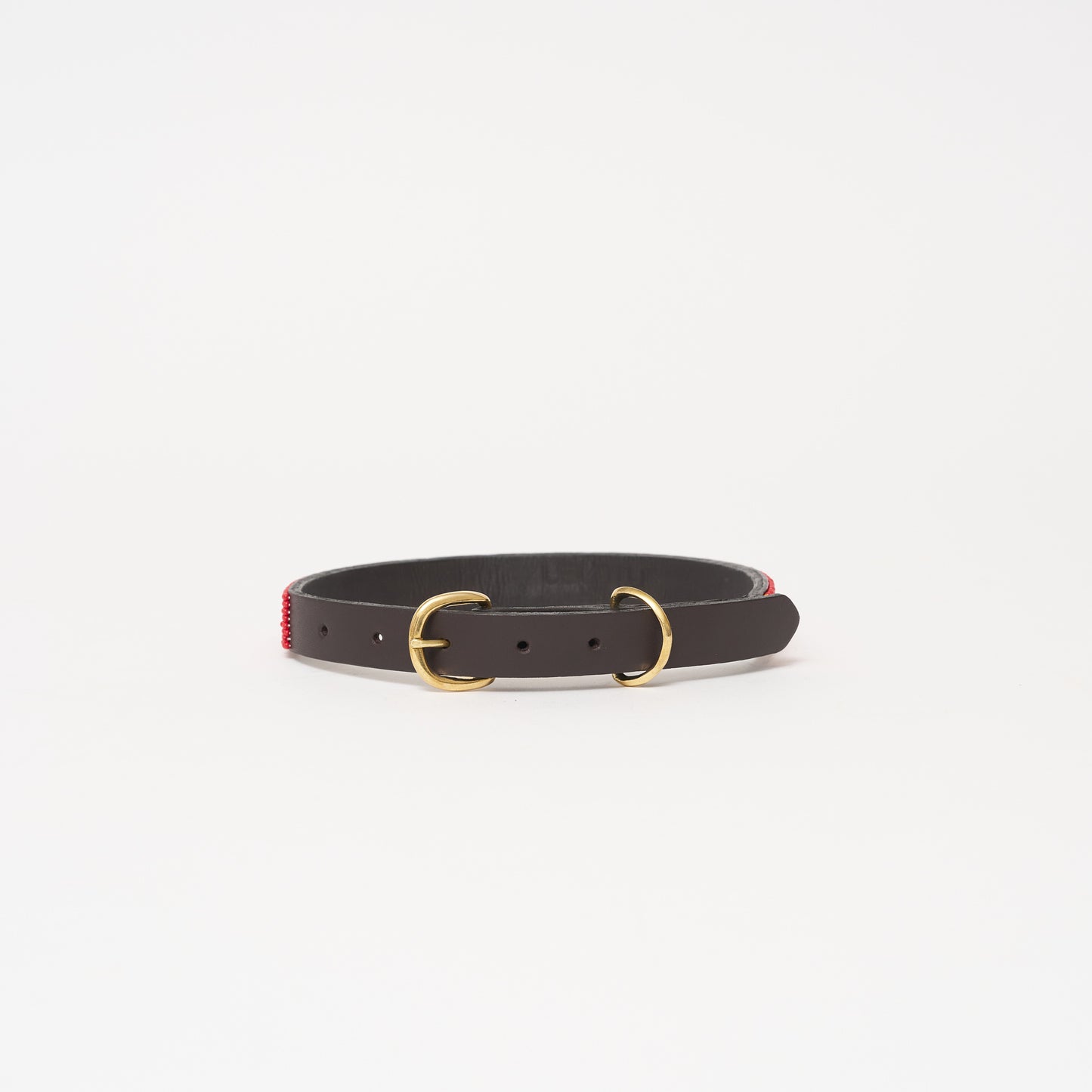LOVE Dog Collar - Red/White