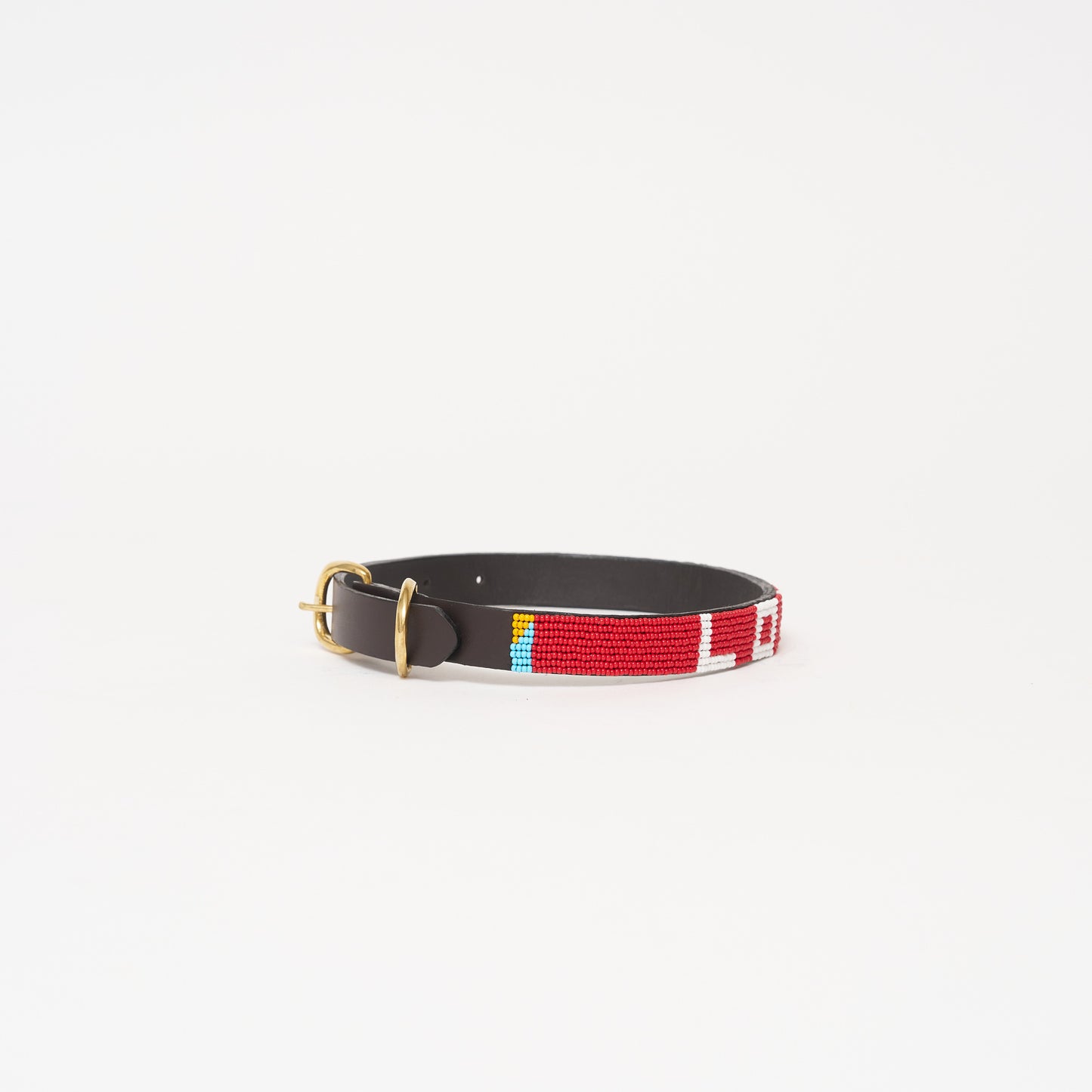 LOVE Dog Collar - Red/White