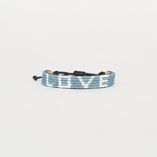 LOVE Bracelet - Blue/White