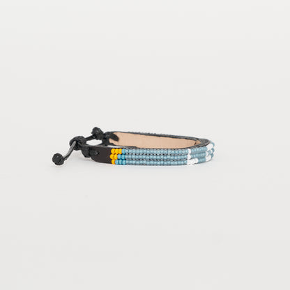 Skinny LOVE Bracelet - Blue/White