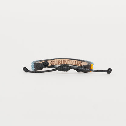 Skinny LOVE Bracelet - Blue/White