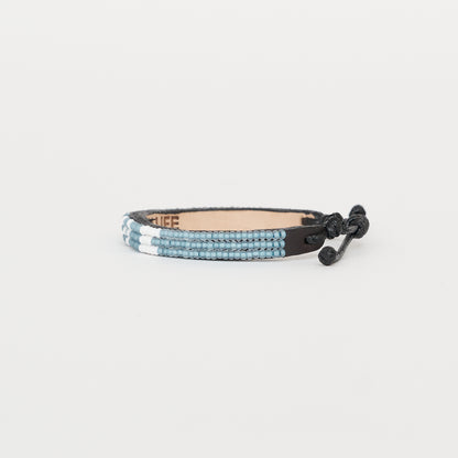 Skinny LOVE Bracelet - Blue/White