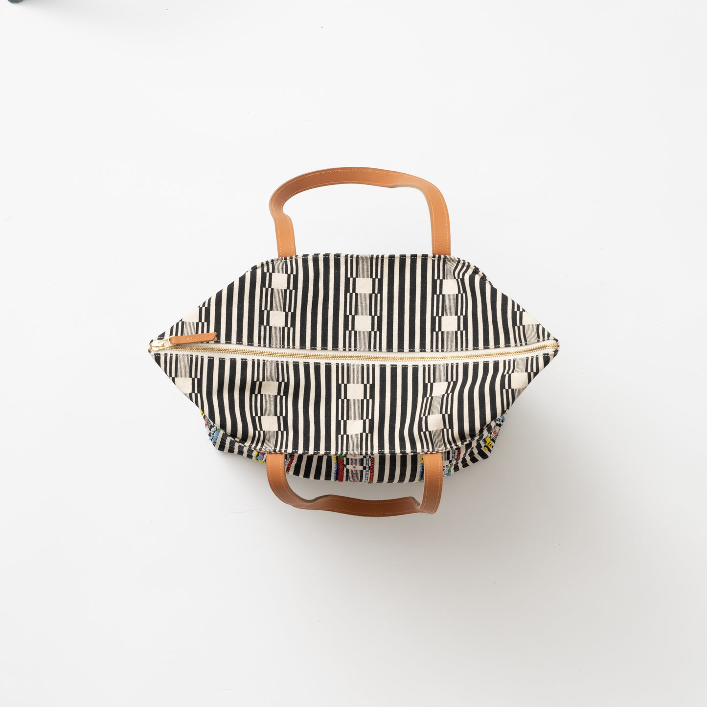 Go-To Tote - Black Beaded Stripe