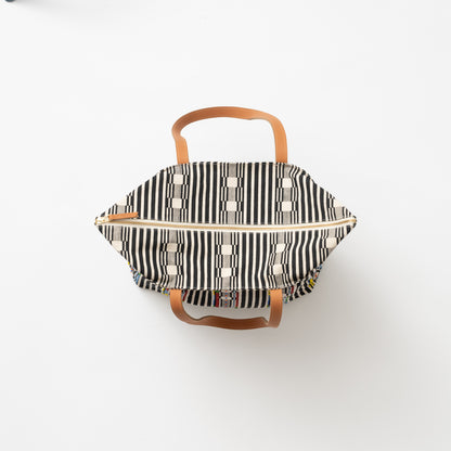 Go-To Tote - Black Beaded Stripe