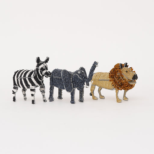 Beaded Safari Animal Table Set lifestyle image