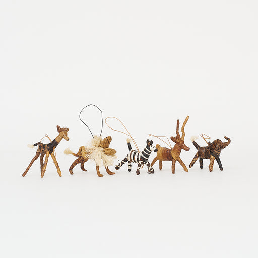 Safari Animal Ornament Set
