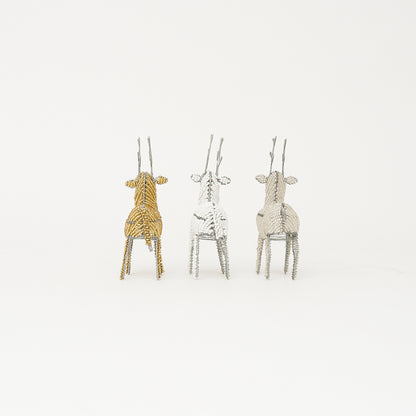 Beaded Reindeer Decor Set