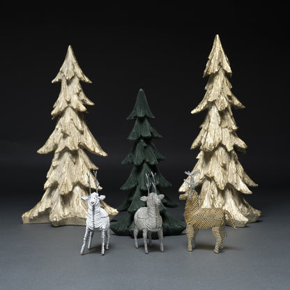 Beaded Reindeer Decor Set