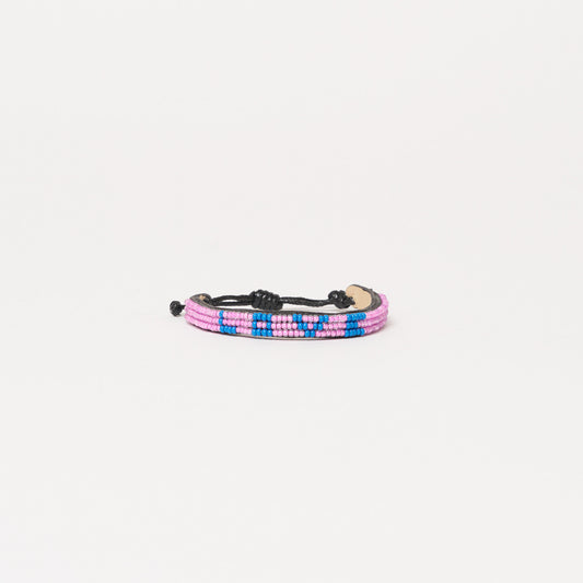 Skinny LOVE Bracelet - Pearly Pink/Denim