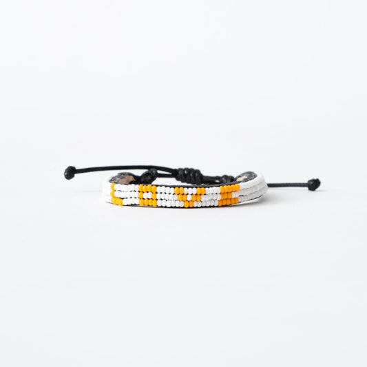 🎁 Skinny LOVE Bracelet -  White/Orange (100% off)