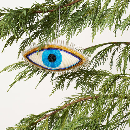 Beaded Ornament - Evil Eye