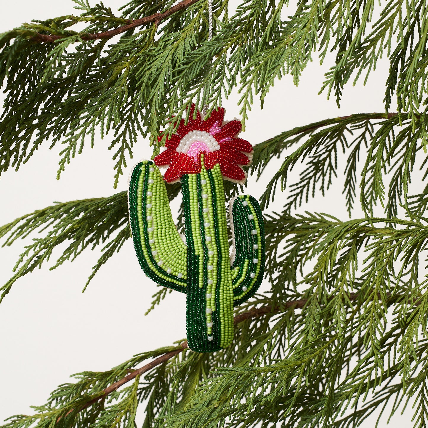 Beaded Ornament - Cactus