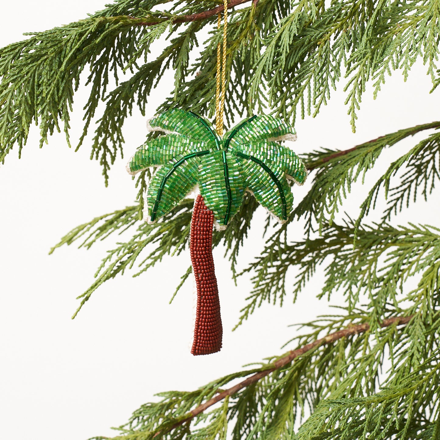 Beaded Ornament - Palm Tree