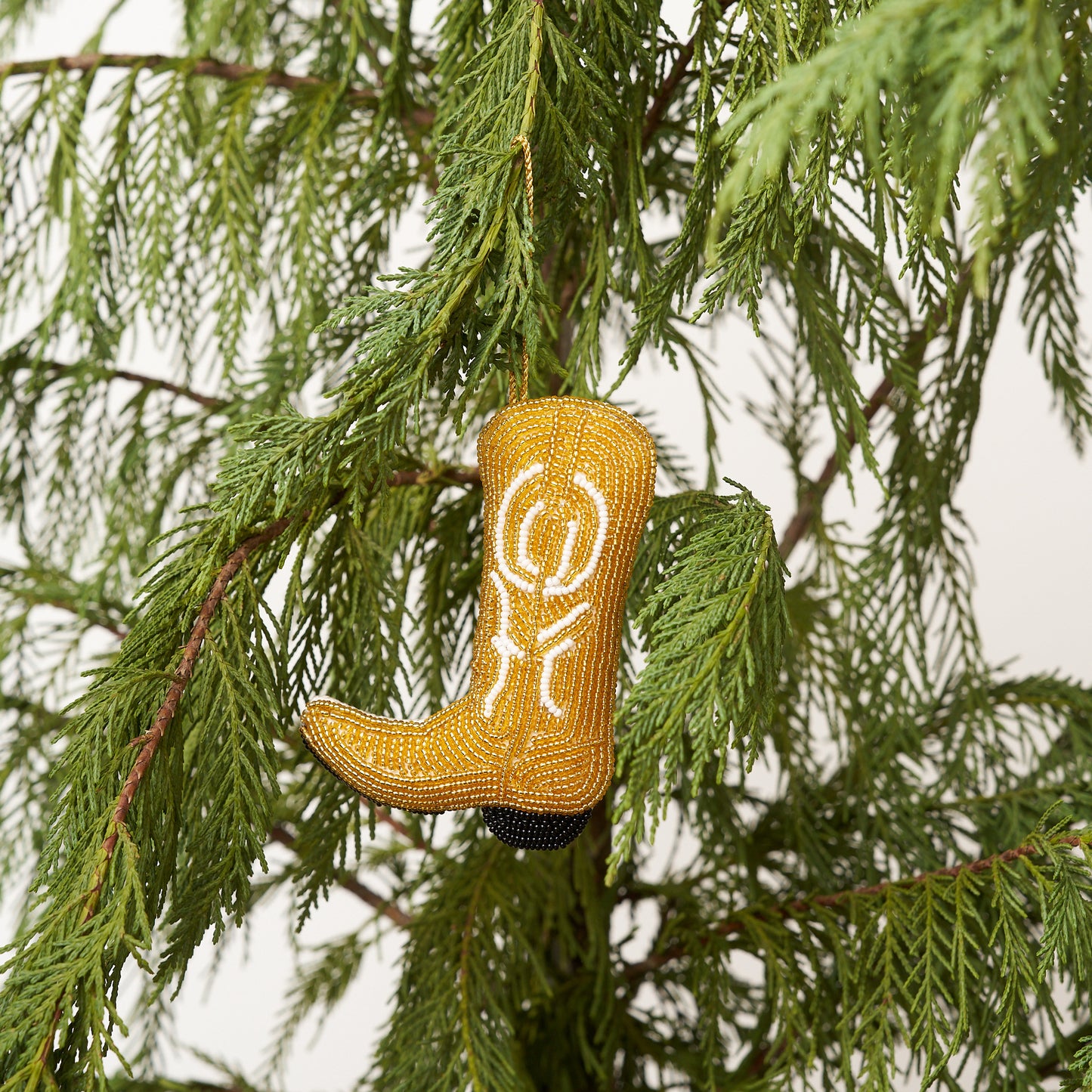 Beaded Ornament - Boot