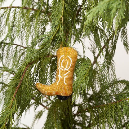 Beaded Ornament - Boot