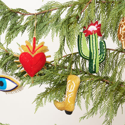 Beaded Ornament - Boot