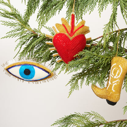 Beaded Ornament - Evil Eye