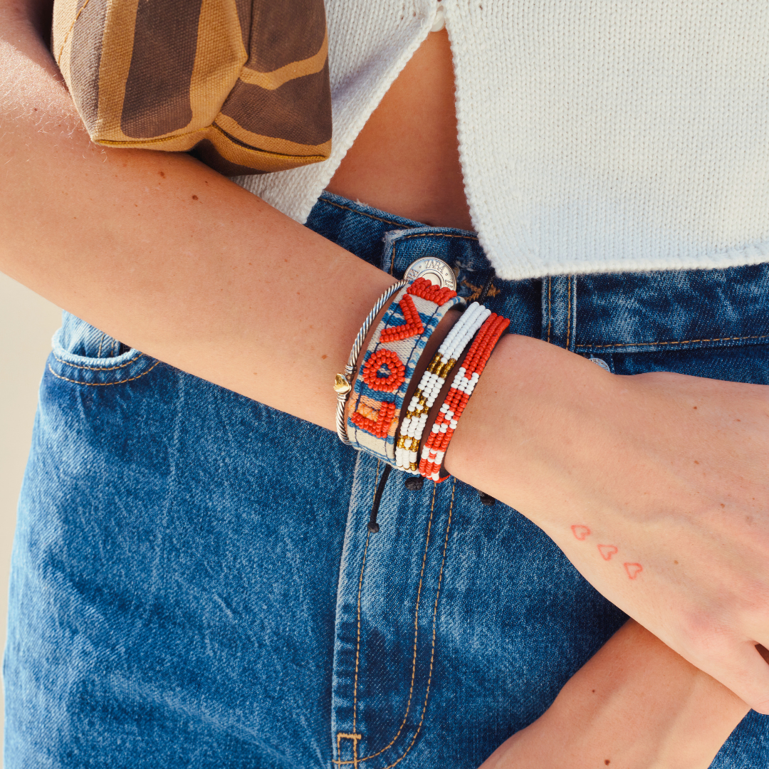 Mara Baule LOVE Bracelet - Red