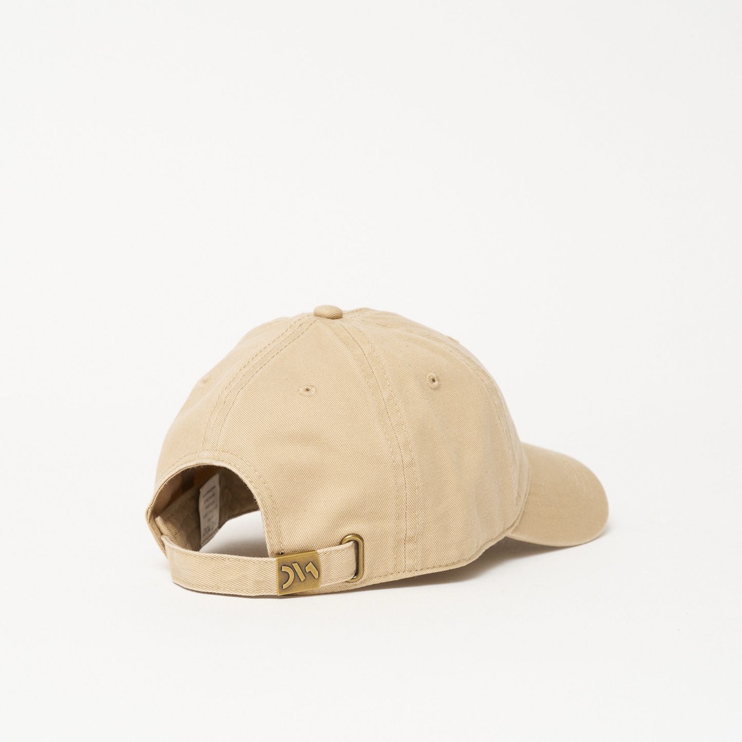 Beaded Hat - Khaki with Red Heart