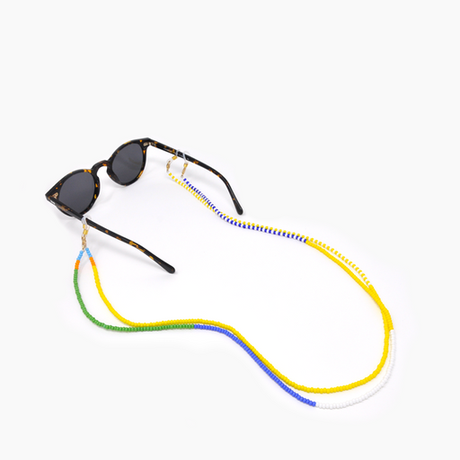 FINAL SALE: Sunglass Holder - Yellow/White Multi lifestyle image