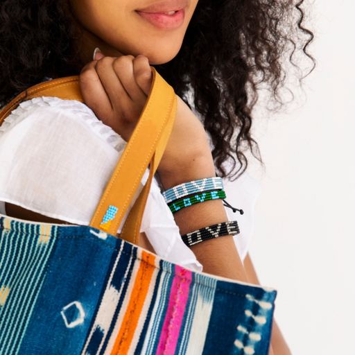 LOVE Bracelet - Blue/White lifestyle image
