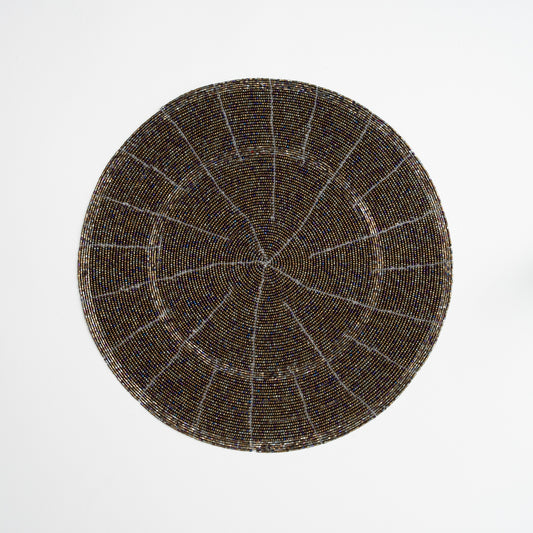 Beaded Placemats - Silver