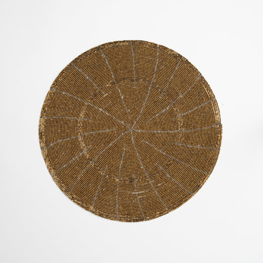 Beaded Placemats - Gold