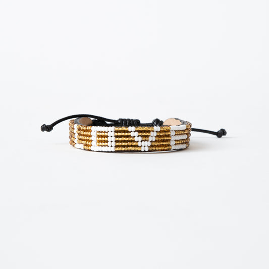 LOVE Bracelet - Gold/White