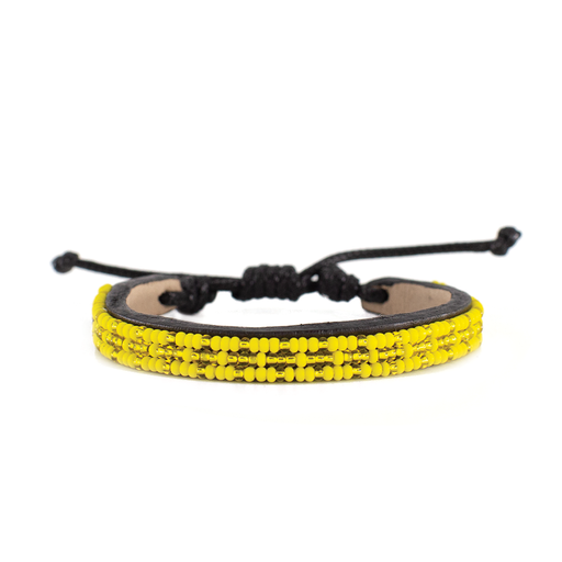 FINAL SALE: Skinny Msalaba Bracelet - Yellow/Gold