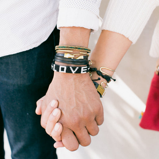 LOVE Bracelet - Black/White lifestyle image