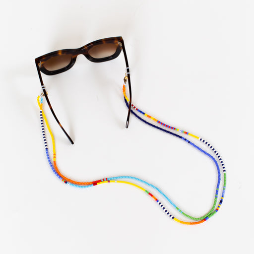 SAMPLE SALE: Sunglass Holder - Rainbow Blocked lifestyle image