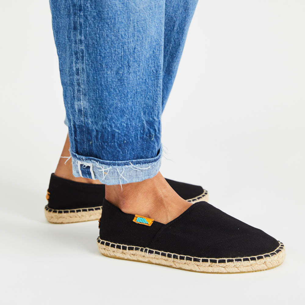 black espadrilles