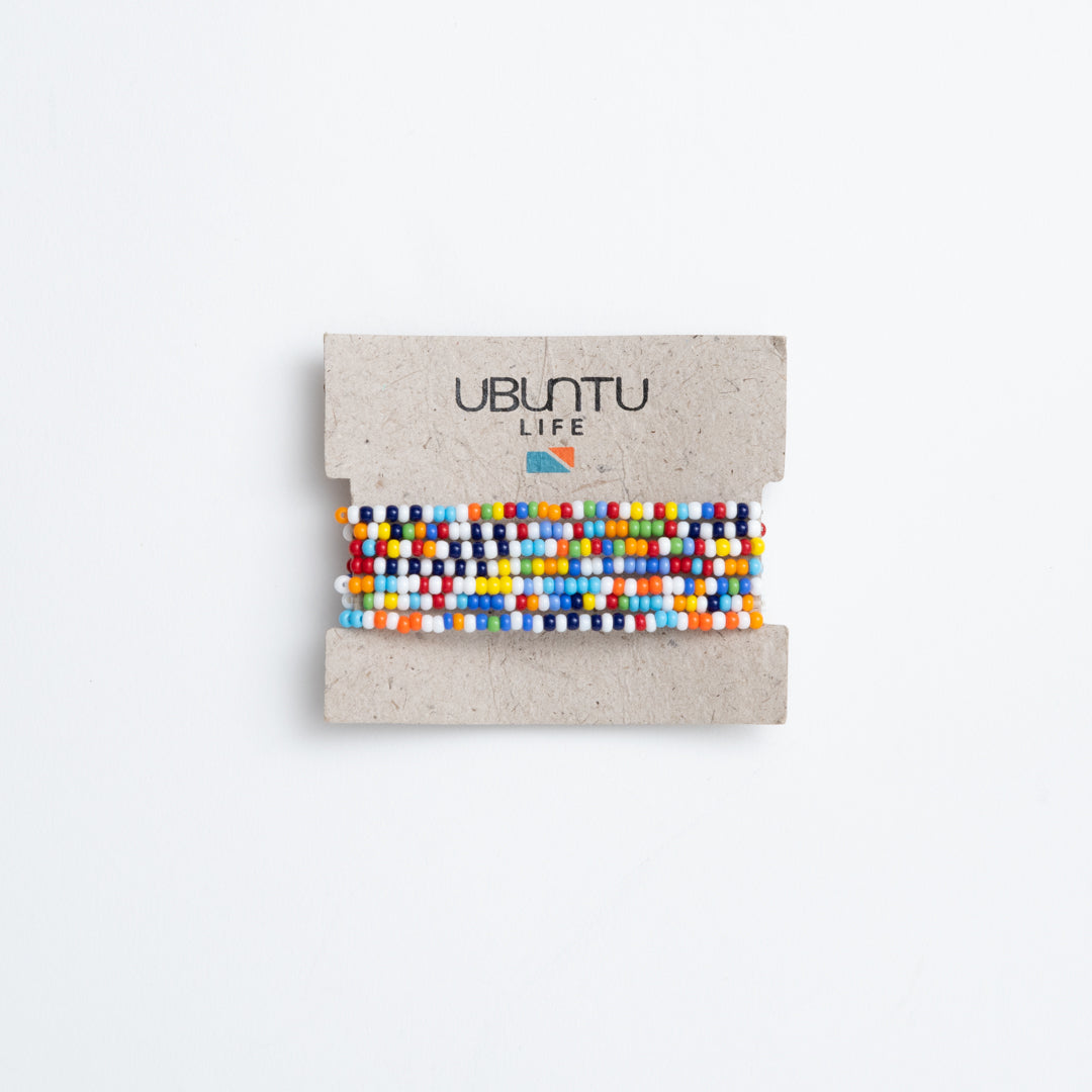 Ubuntu Life Elastic Bracelet Pack - Rainbow Multi