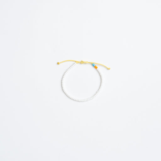 Single Strand Bracelet - White