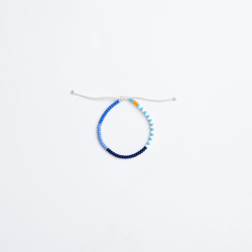 Single Strand Bracelet - Multi Blue