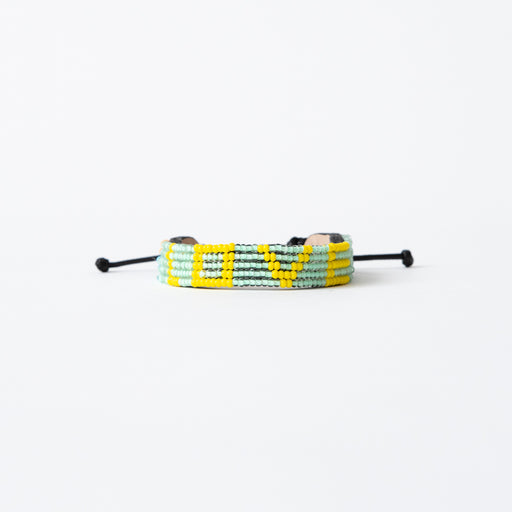 FINAL SALE: LOVE Bracelet - Mint/Yellow