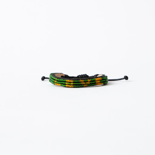 SAMPLE SALE: Skinny LOVE Bracelet - Green/Orange