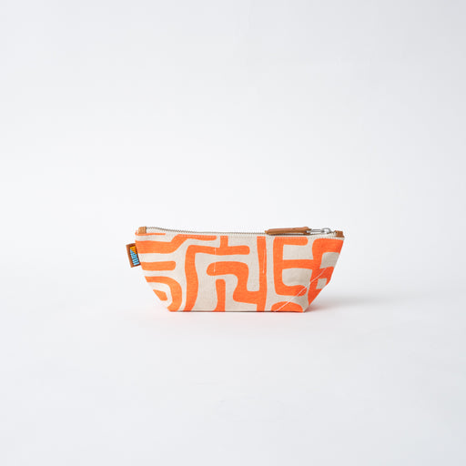 SAMPLE SALE: Small Kuba Pouch - Neon Orange lifestyle image
