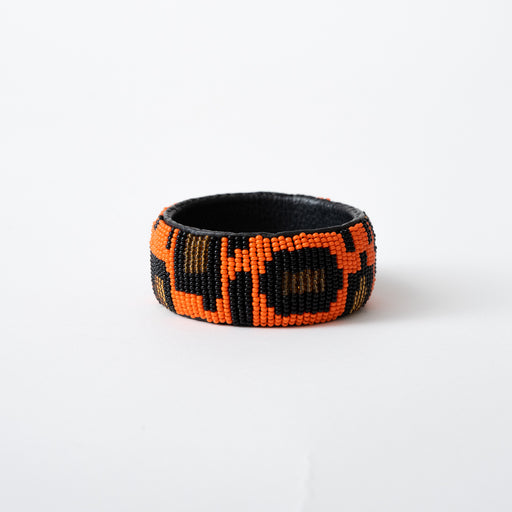 SAMPLE SALE: Leopard Bangle - Orange