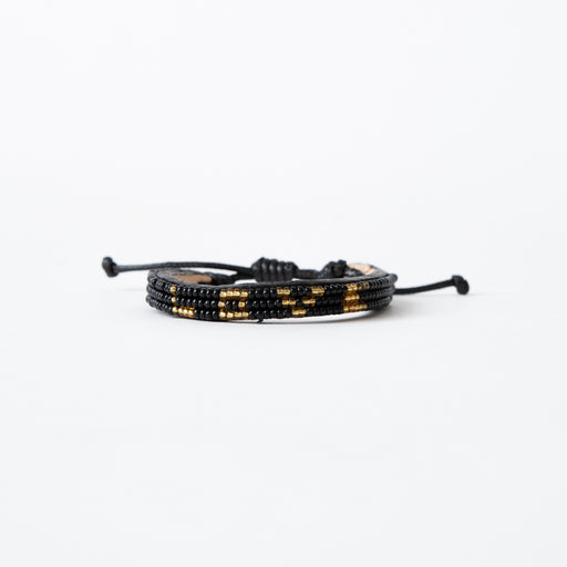 Skinny LOVE Bracelet - Black/Gold