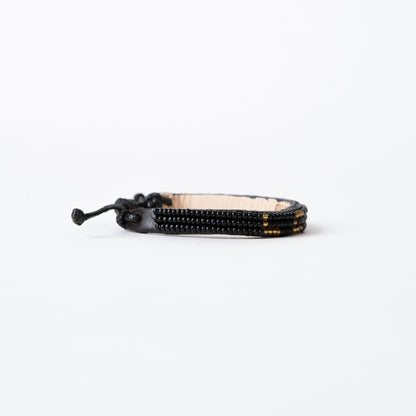 Skinny LOVE Bracelet - Black/Gold