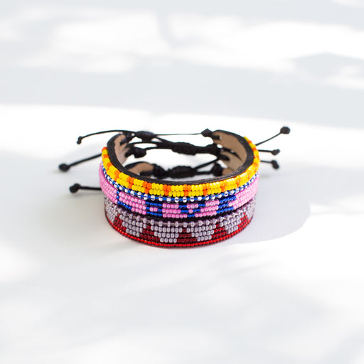 SAMPLE SALE: Skinny Uzuri Bracelet - Yellow/Orange lifestyle image